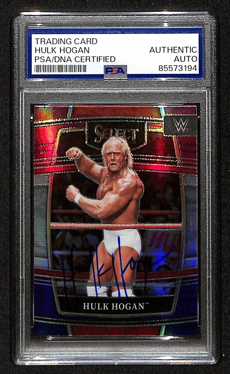 Hulk Hogan Signed/Autographed On Card 2022 Panini Select Card #69 PSA/DNA 198802