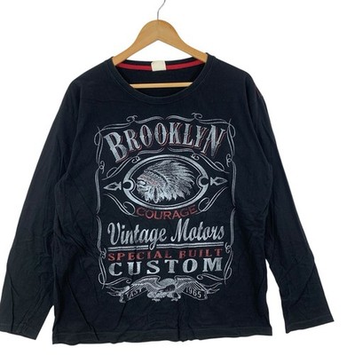 たえ BROOKLYN MOTORS CUSTOM Special Built Tee Shirt Top Chopper Bikers
