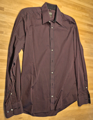 Olympus Level 5 Five shirt | body fit | size 38 (S) | blue-red striped