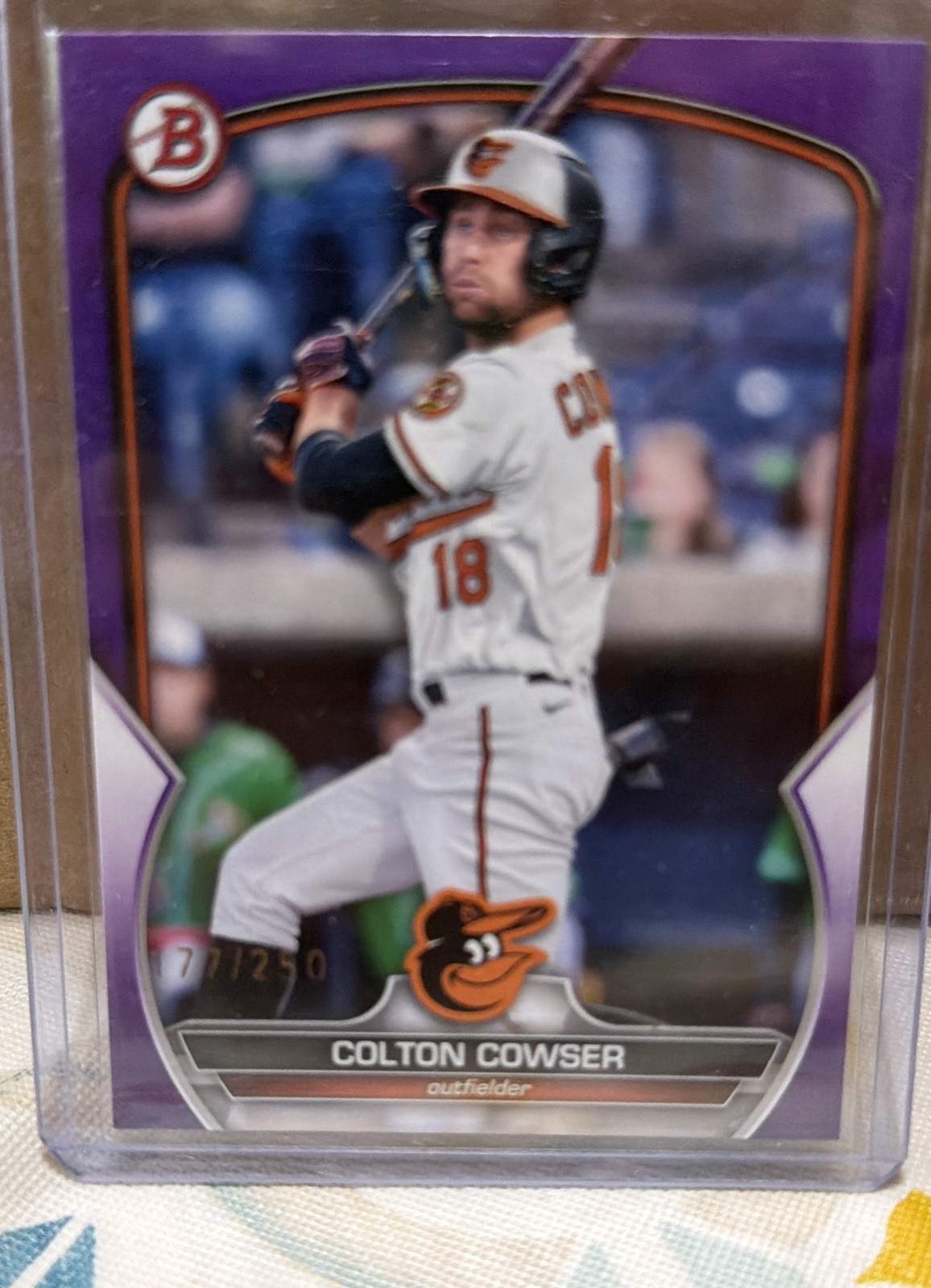 2023 Bowman - Prospects Colton Cowser #BP-144 Purple /250 (RC)
