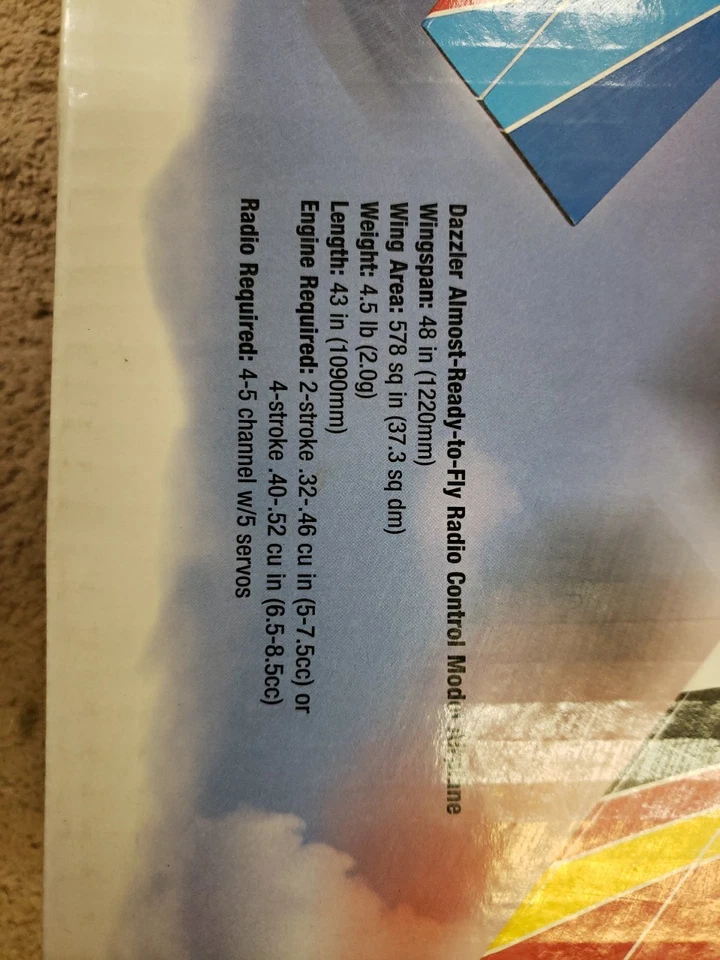 GREAT PLANES ARF - Dazzler 40 Size RC Plane  - 48" WS - O25 - Image 4 of 4