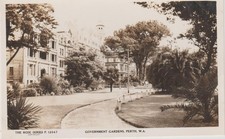 GOVERNMENT GARDENS PERTH W.A ROSE PHOTOGRAPH POSTCARD