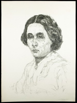 DDR ''Jenny Marx'', 1974 Lithographie Gerhard AUGST (1908-1997 D), handsigniert