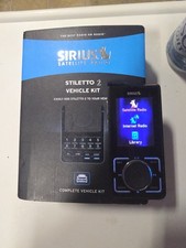 Sirius Stiletto SL2 Satellite Radio With Vehicle Kit. Working NOT Active.