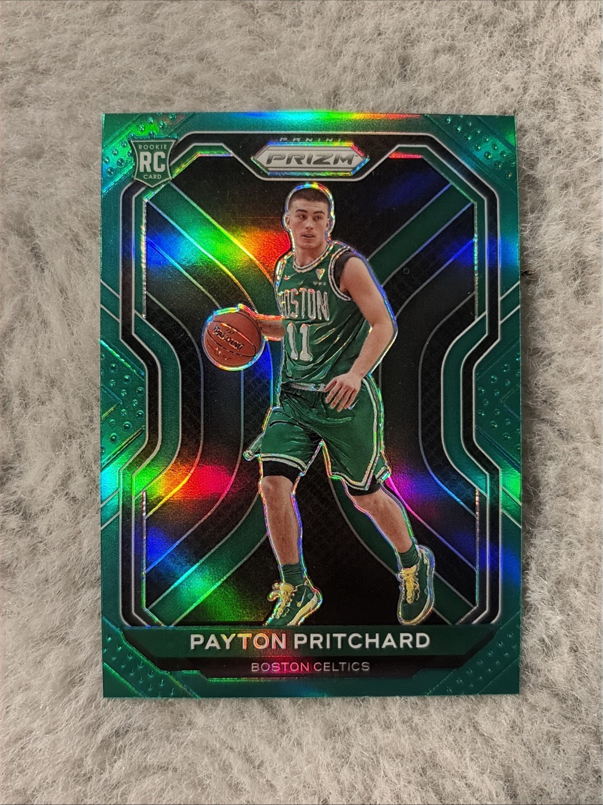 2020-21 Panini Prizm Payton Pritchard #257 Green Rookie RC COLOR MATCH