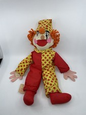 Vintage Christy Cutie Plush Clown 18  Creepy Clown Wh27
