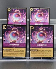 Disney Lorcana Rose Lantern 67/204 Fabled Common 4 Cards Set