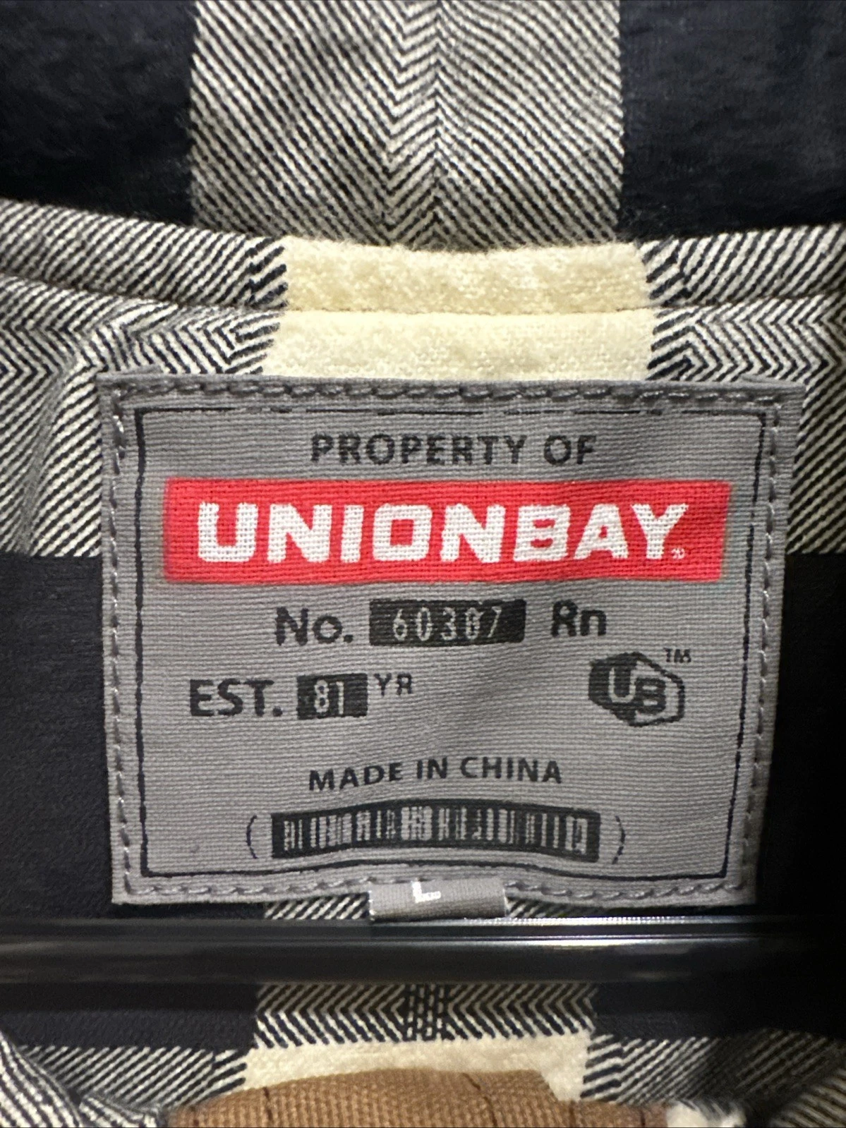 Unionbay Canvas Vest Brown Black Plaid Lined Snap Button Closure Men's Size Sm