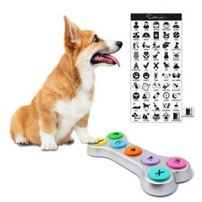 Dog Buttons for Communication, 7pcs Recordable Talking Buttons Set with Scene...