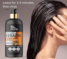 Keratin Leave In Conditioner for Dry Hair with AloeVera Coconut Argan oil 300ml