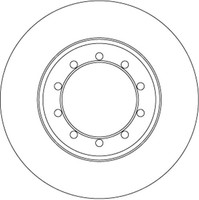 2X Bremsscheibe Trw DF6711 FüR Ford Transit Bus Tdci 4X4 Rwd 16V Cng Lpg