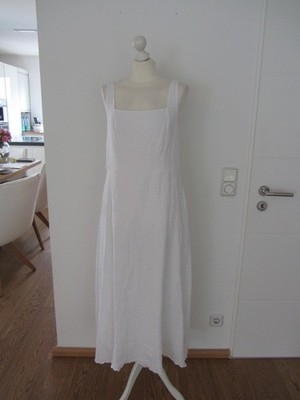 Neues Riani Maxi Leinen Kleid weiß gefüttert Gr. 36 od. 40 NP   349
