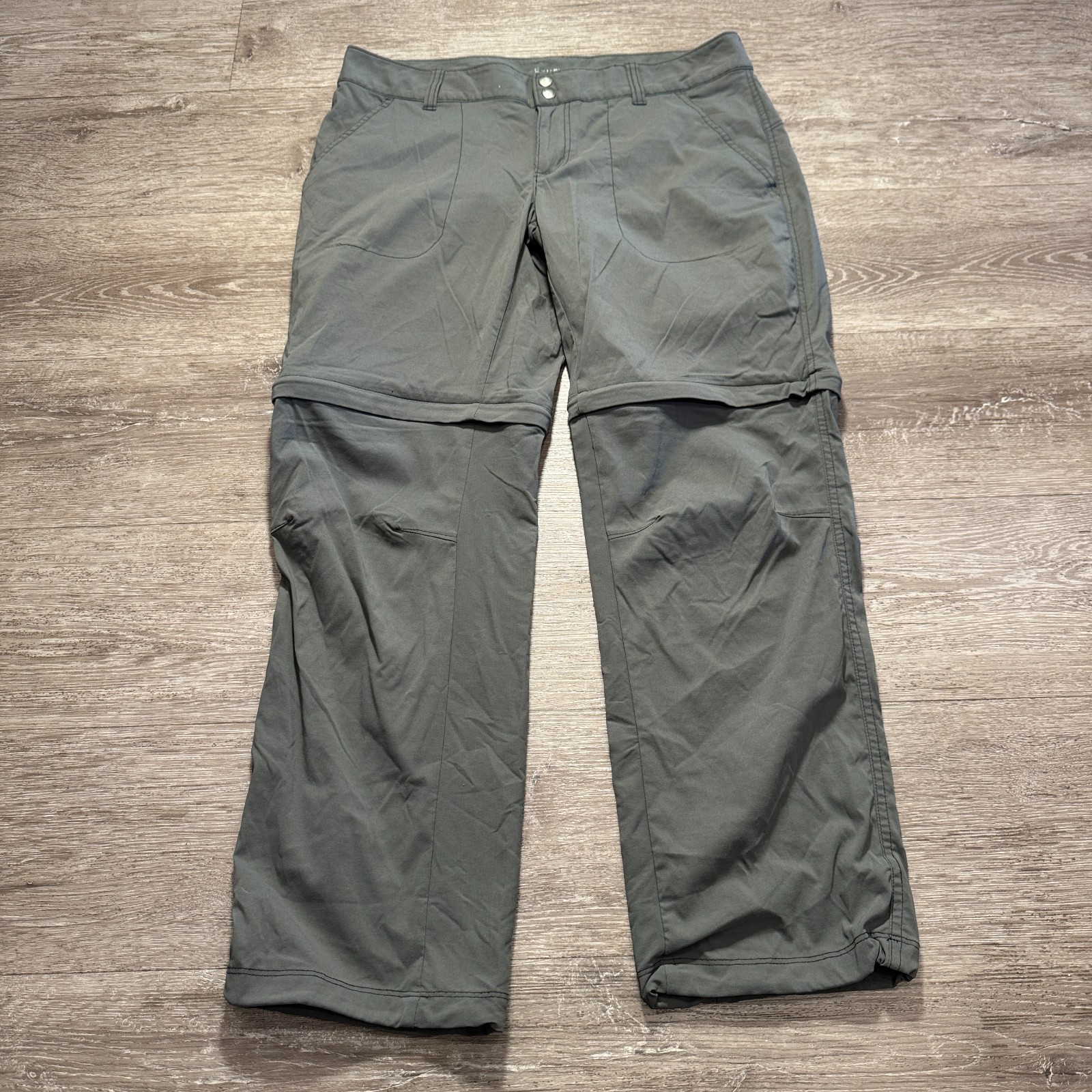 Columbia Pants Womens 14 gray Convertible Omni Shield Outdoor Activewear 34x29