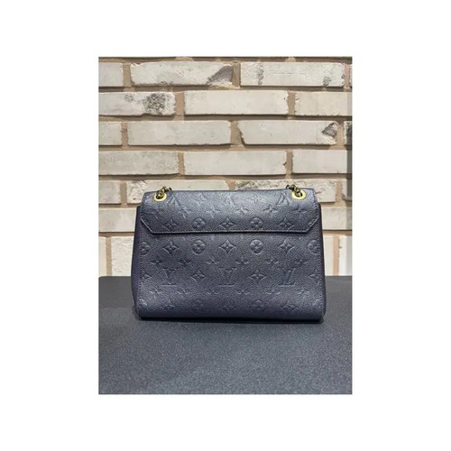 Louis Vuitton Babel PM Envelope Navy Leather Shoulder Bag