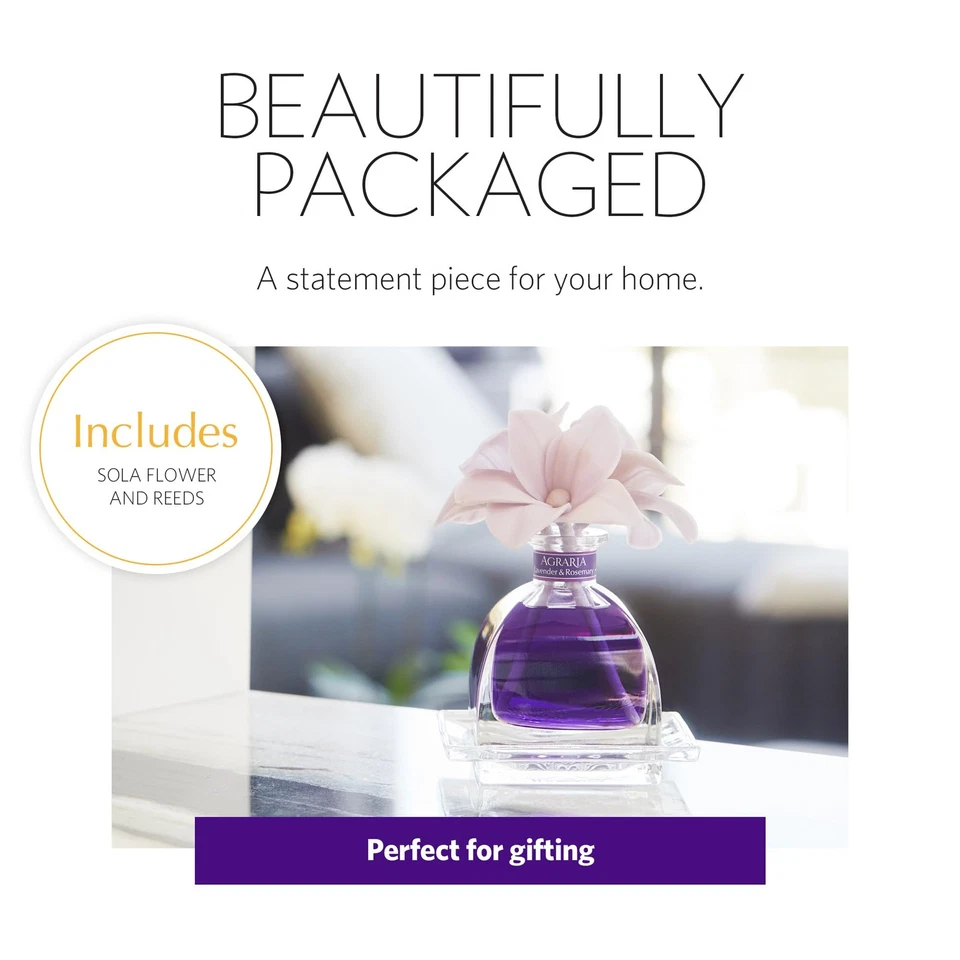 Lavender Rosemary Reed Diffuser Set Luxurious Home Fragrance Gift 12 Months - Image 2 of 4