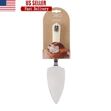 Stainless Steel Pie Server with Serrated Edge Durable Handle Non-Slip Cake and D