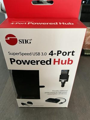 SIIG USB 7-Port Hub SuperSpeed 3.0 Hi-Speed 2.0 Powered JU-H70212-S1
