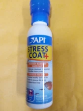 API STRESS COAT Aquarium Water Conditioner 4-Ounce Bottle Exp: 3/2028