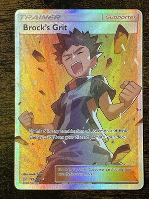 Brock's Grit (Full Art) SM9 Holofoil 172/181 SM - Team Up NM