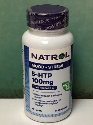 Natrol MOOD & STRESS 5-HTP Time Release Extra Strength 100 mg 45 Tablets