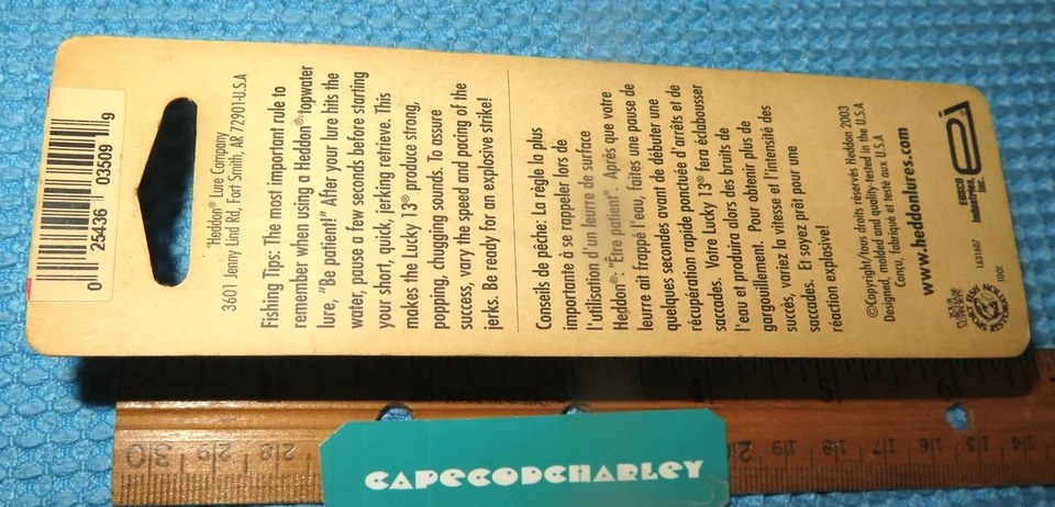 De colección Heddon Lucky 13 NUEVO STOCK ANTIGUO 2500 MKSOG Metz Oro TAN NOS Foto 3 de 4