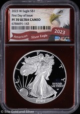 2023-W $1 Proof American Silver Eagle NGC PR 70 Ultra Cameo | FDOI