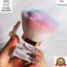 ANGNYA Nail Dust Brush, Pink Rose Soft Duster Brush Art Dust Powder Remover Make