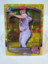 2025 Bowman Chrome Draft Sapphire Edition - JJ Wetherholt #BDC-145 Yellow /75...