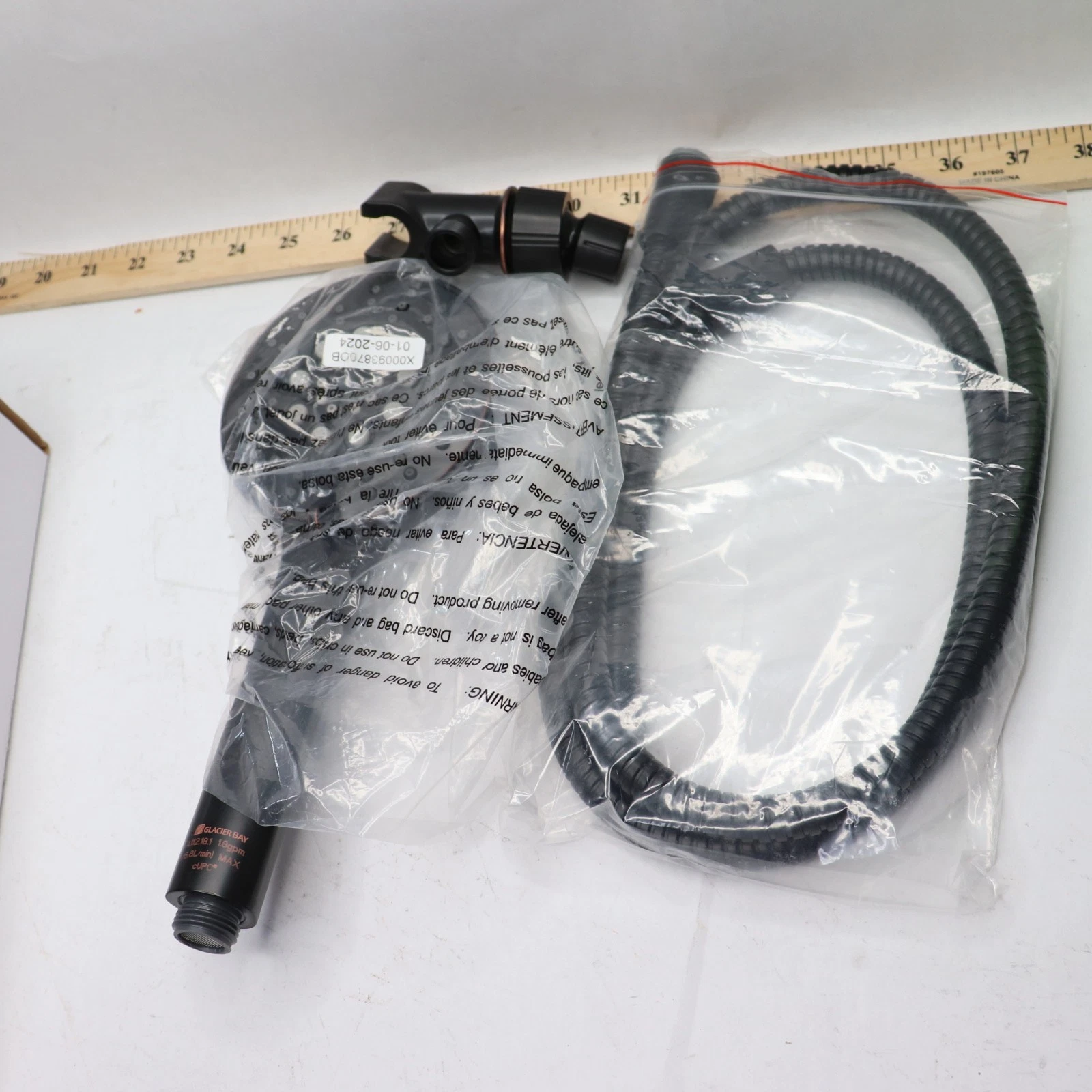 Glacier Bay Modern 6-Spray Handheld Showerhead Kit HD58303-2427D