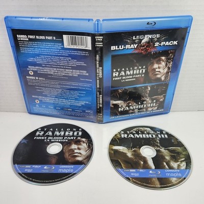 Rambo: First Blood Part II & III 2-Pack (Blu-ray, 1988)
