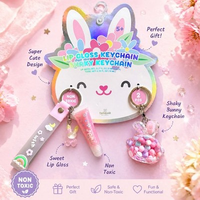 keychains   Set Lip Gloss Kids Sanrio Keychain for women Kids Girls Lot Of 2