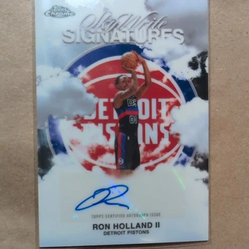 2025-26 Topps Chrome Ron Holland II Sky Write Signatures Auto Pistons