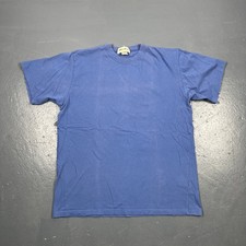 Vintage 90s Eddie Bauer Men’s Tshirt Blue Medium USA Made VTG Gorp Core