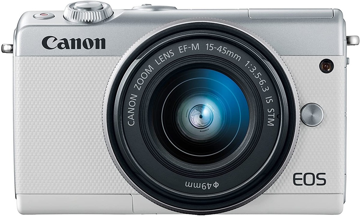 Canon EOS M100 24.2MP Digital Camera - White (Kit w/ EF-M IS STM
