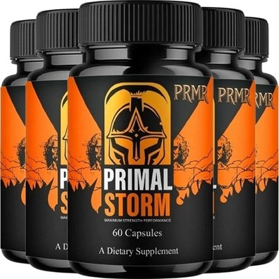 (5 pack) Primal Storm Performance Support, PrimalStorm Capsules - (300 Capsules)