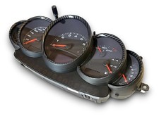 Gloss Carbon Fiber Dashboard Dial Gauge Rings Bezel Trim For Porsche 911 996 S