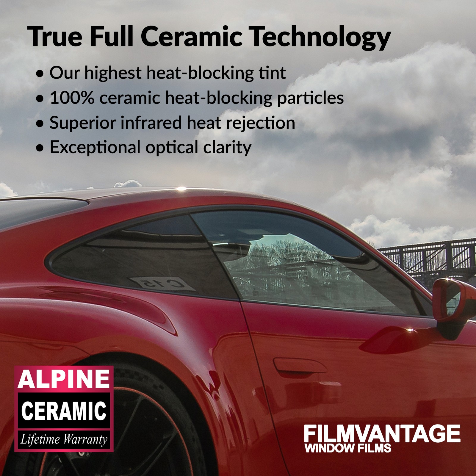 ALPINE CERAMIC PRECUT WINDOW TINT KIT FOR MASERATI GRECALE 23-26 SIDE + REAR