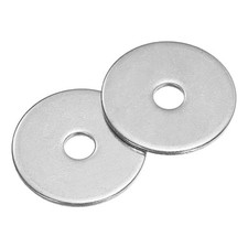 100 Pcs Fender Washer, M4 304 Stainless Steel Flat Washer Gasket, Silver