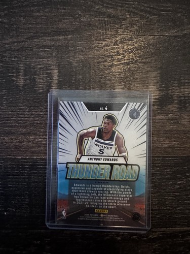 2024-25 Panini Mosaic Anthony Edwards Thunder Roads Silver Prizm #4 Timberwolves - Imagen 2 de 2