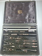 Vintage AG Thornton's draughtsman precision drawing instrument set - Minerva