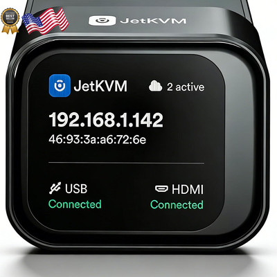 JetKVM Open-Source IP KVM Switch jetkvm Computer remotely Control lP/MAC/HDMl