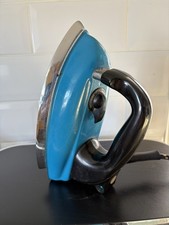 Vintage * Teal * Morphy Richards Senior Iron 1960s Collectors Prop Retro