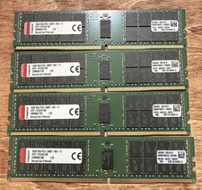 Lot of 4 Kingston 16GB DDR4-2400 ECC RDIMM 2Rx4 PC4-19200 Server RAM 64GB