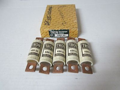 Lot of 5 New Tron Rectifier Fuse KBH 65  KBH-65 KBH65 New