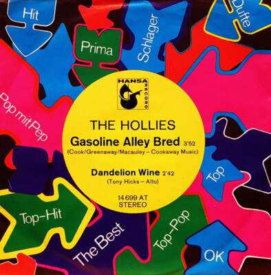 7'', Single, Promo The Hollies - Gasoline Alley Bred / Dandelion Wine