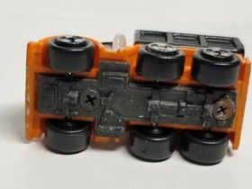 Vintage 1988 Galoob Micro Machines Orange/Black Construction DUMP TRUCK Super 10