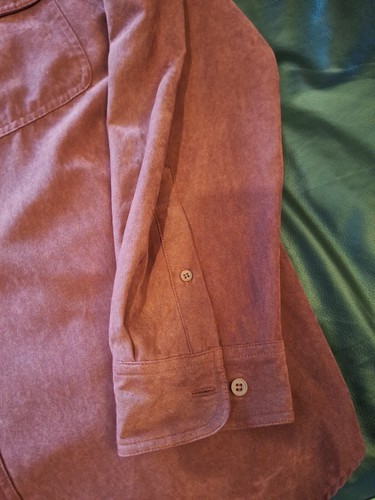 Knightsbridge Heavyweight Polyester Over Shirt Velvet Velour Pockets Men XL - Picture 8 of 10