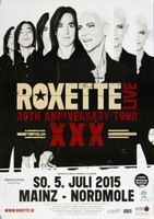 Roxette - Live Tour , Mainz 2015 | Konzertplakat | Poster
