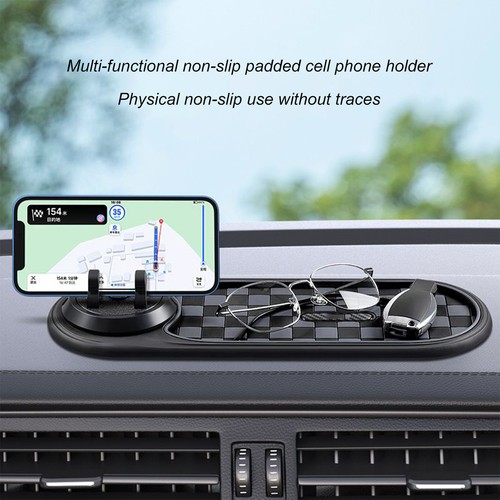 Tapis Antidérapant Multifonctionnel Voiture Antidérapant Support Téléphone Pad Tableau de Bord Universel - Photo 8 sur 15