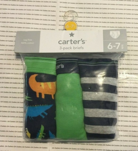 Carter’s Underwear 3 Pair Briefs Boys size 6 / 7 NWT eBay